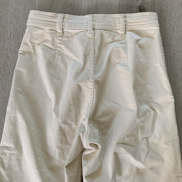 Marine Layer Bridget High Rise Wide Leg Baggy Sz 6 Stretch Jean In Cream - Picture 12 of 12